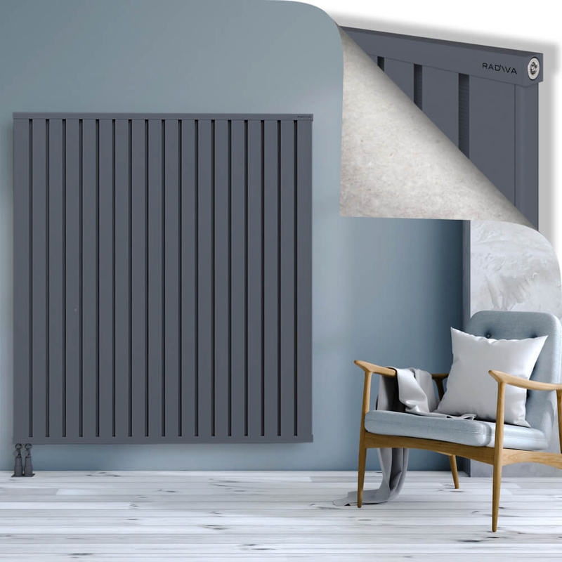 OBI Dekoratif Alüminyum Radyatör 1600x1444 Antrasit