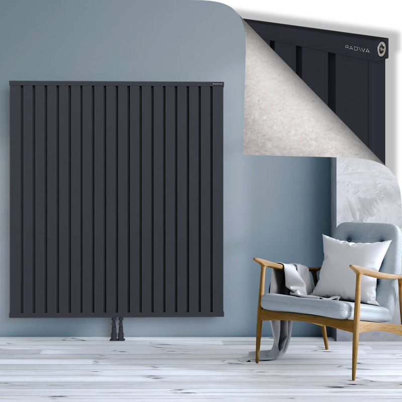 OBI Dekoratif Alüminyum Radyatör 1600x1444 Koyu Antrasit