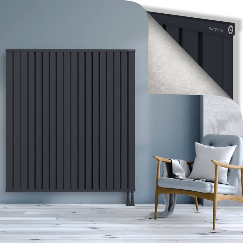 OBI Dekoratif Alüminyum Radyatör 1600x1444 Koyu Antrasit