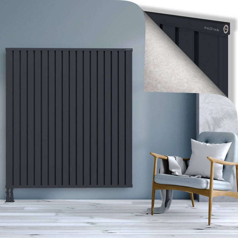 OBI Dekoratif Alüminyum Radyatör 1600x1444 Koyu Antrasit