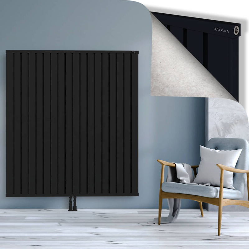 OBI Dekoratif Alüminyum Radyatör 1600x1444 Siyah