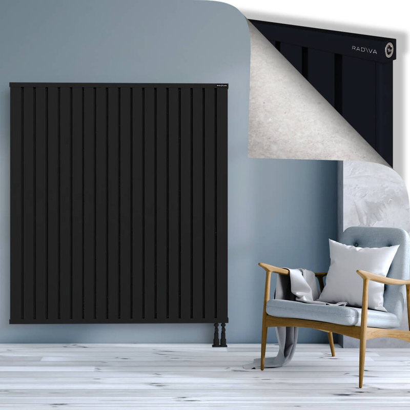 OBI Dekoratif Alüminyum Radyatör 1600x1444 Siyah