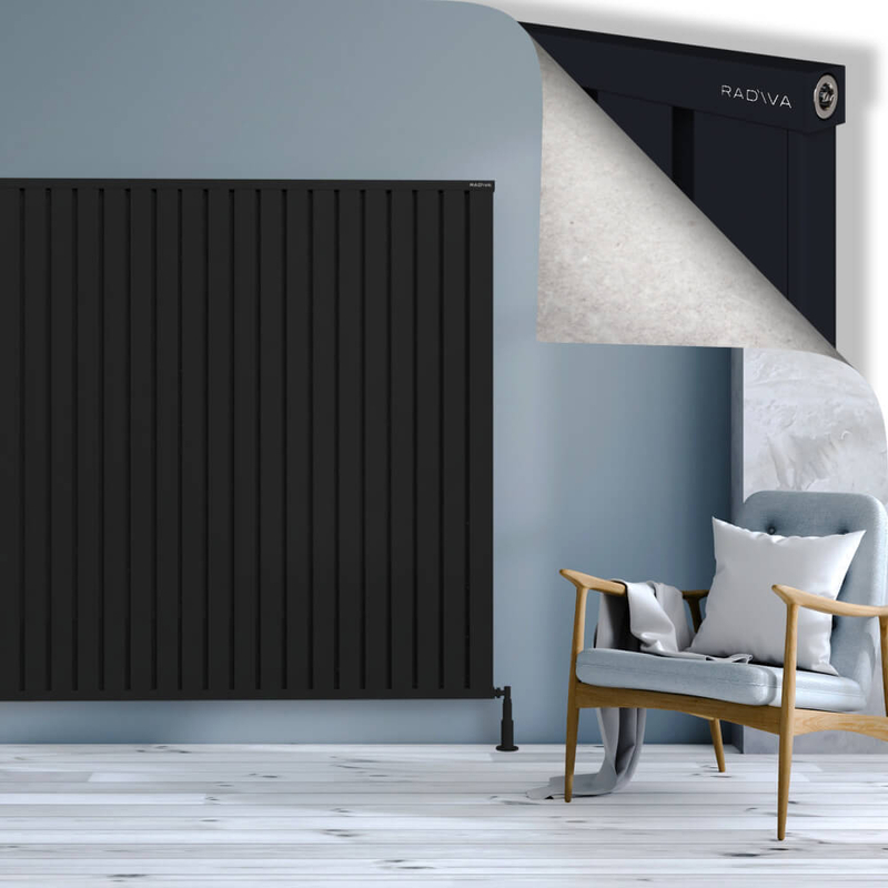 OBI Dekoratif Alüminyum Radyatör 1600x1604 Siyah
