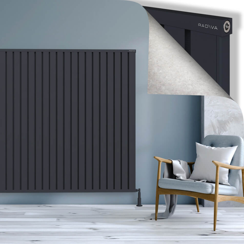 OBI Dekoratif Alüminyum Radyatör 1600x1684 Koyu Antrasit