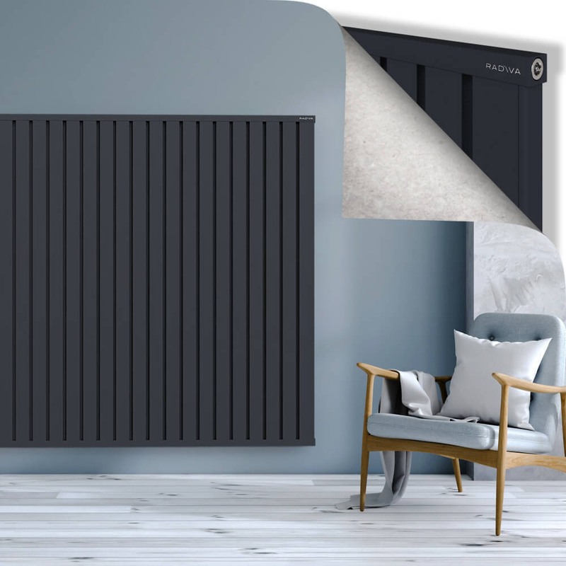 OBI Dekoratif Alüminyum Radyatör 1600x1684 Koyu Antrasit