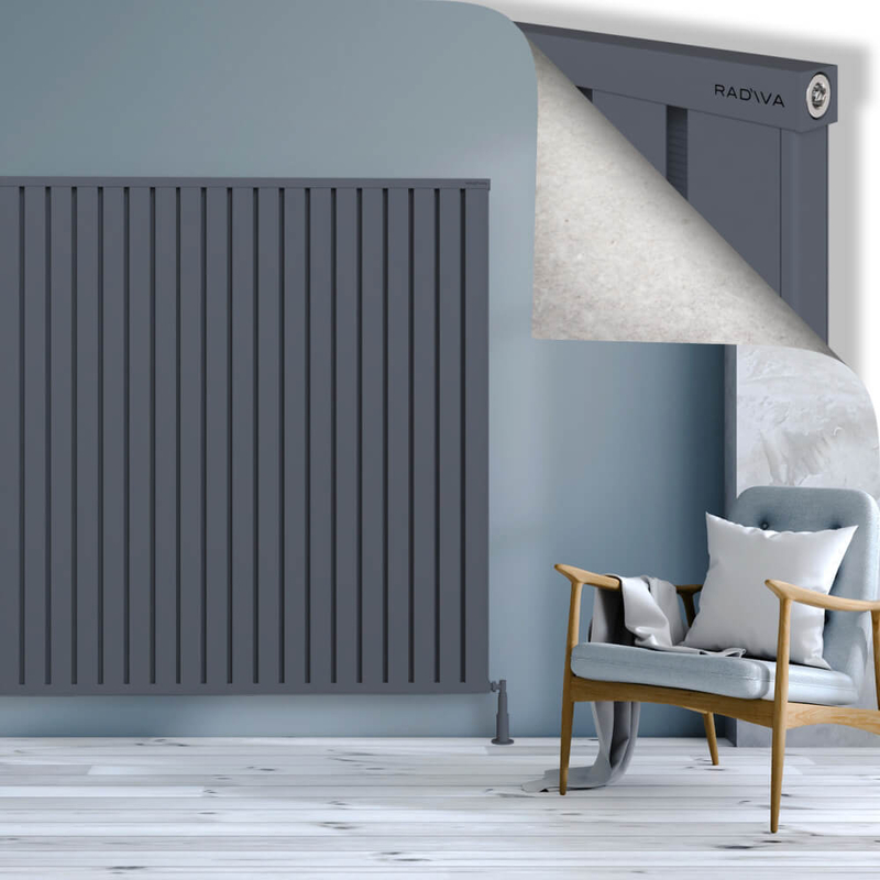 OBI Dekoratif Alüminyum Radyatör 1600x1844 Antrasit