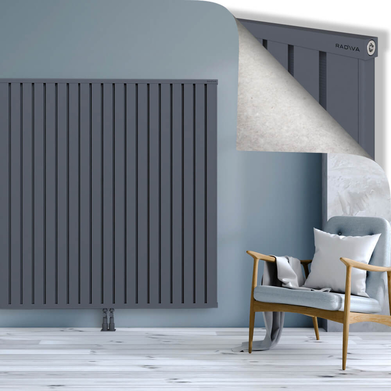 OBI Dekoratif Alüminyum Radyatör 1600x1844 Antrasit
