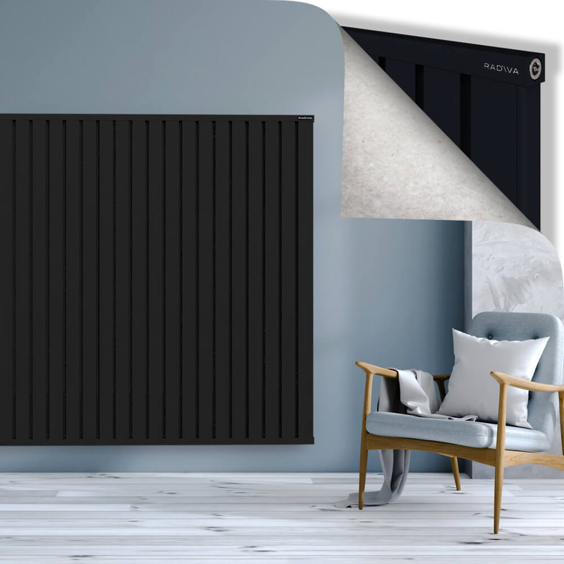 OBI Dekoratif Alüminyum Radyatör 1600x1924 Siyah