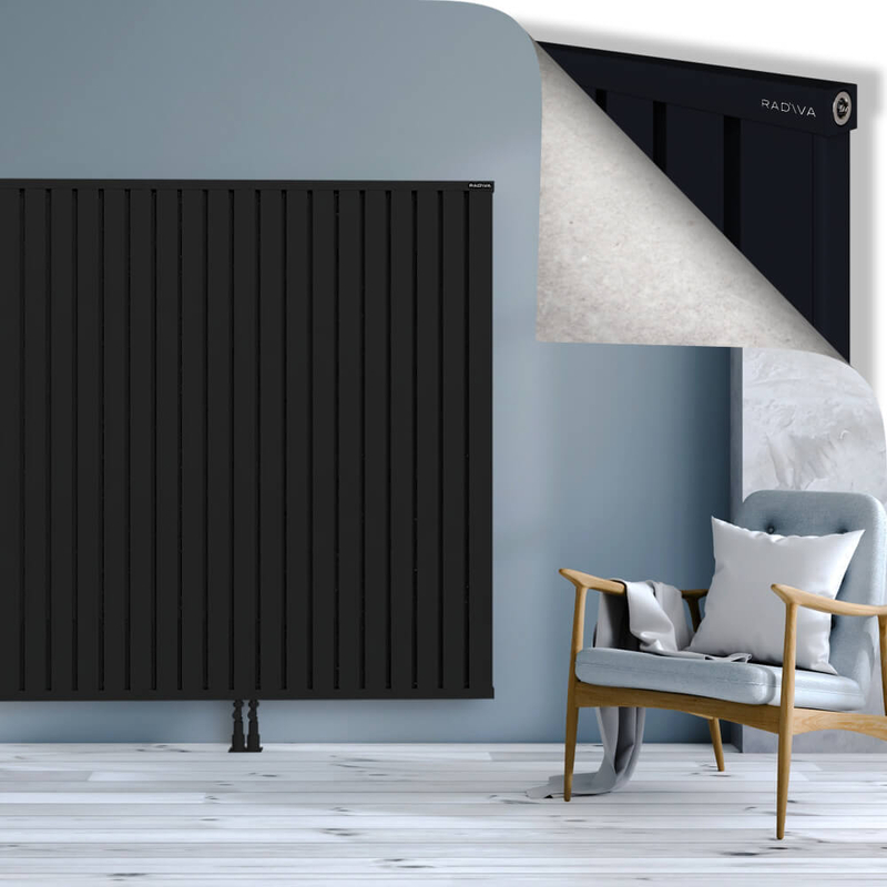 OBI Dekoratif Alüminyum Radyatör 1600x2244 Siyah