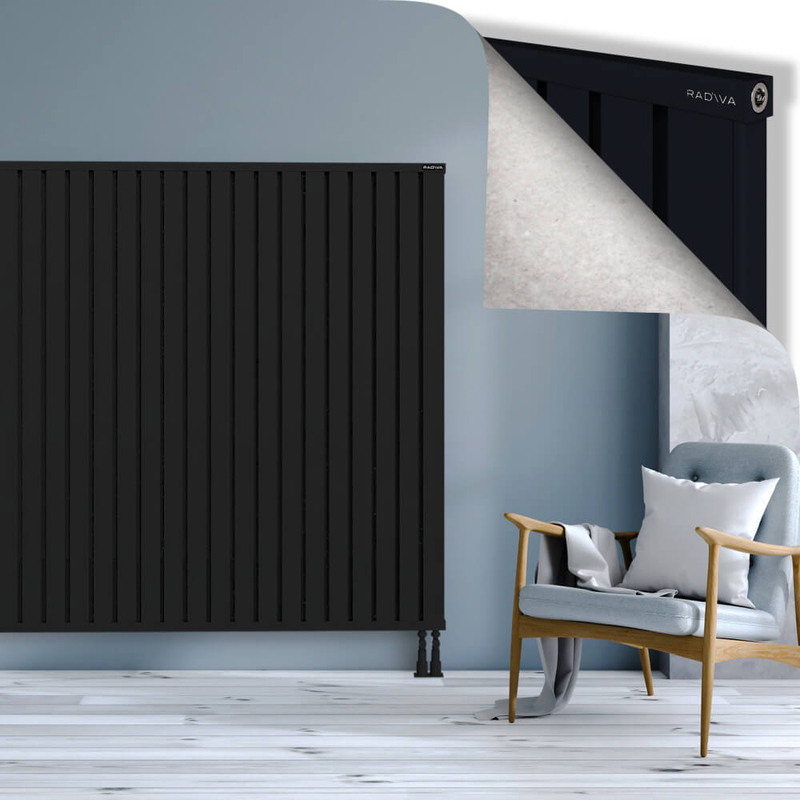OBI Dekoratif Alüminyum Radyatör 1600x2244 Siyah