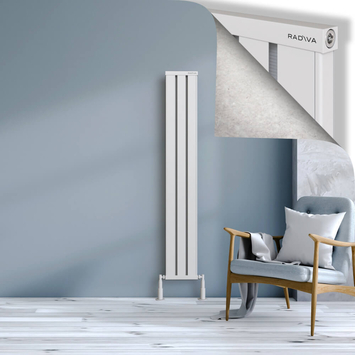 Radiva - Obi Dekoratif Alüminyum Radyatör 1600x244 Beyaz