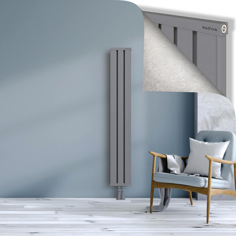 OBI Dekoratif Alüminyum Radyatör 1600x244 Gri