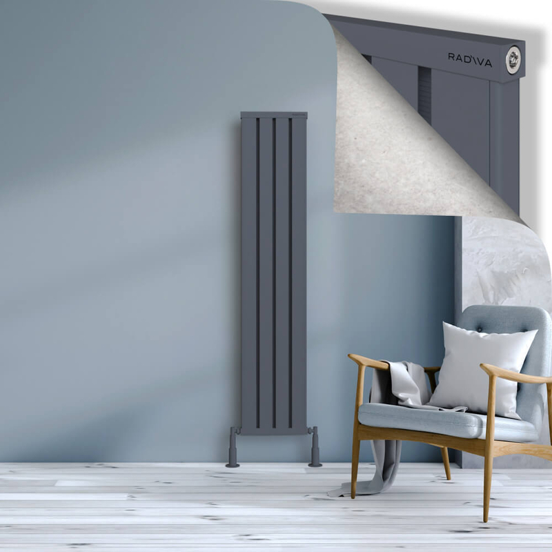 OBI Dekoratif Alüminyum Radyatör 1600x324 Antrasit