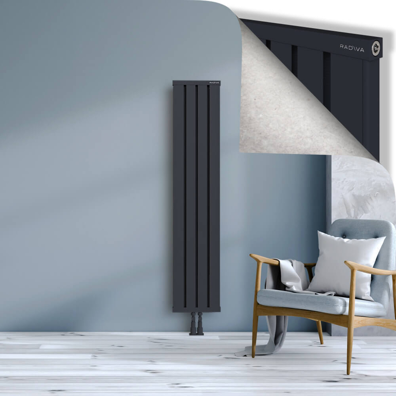 OBI Dekoratif Alüminyum Radyatör 1600x324 Koyu Antrasit