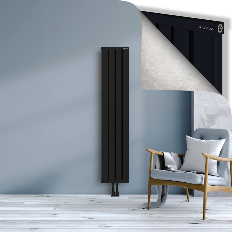OBI Dekoratif Alüminyum Radyatör 1600x324 Siyah