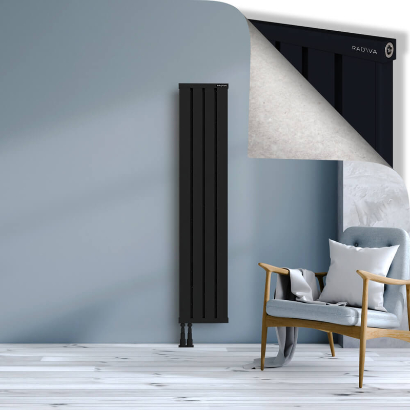 OBI Dekoratif Alüminyum Radyatör 1600x324 Siyah