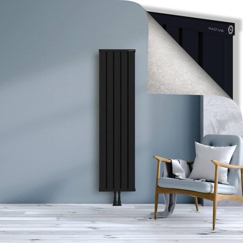OBI Dekoratif Alüminyum Radyatör 1600x404 Siyah
