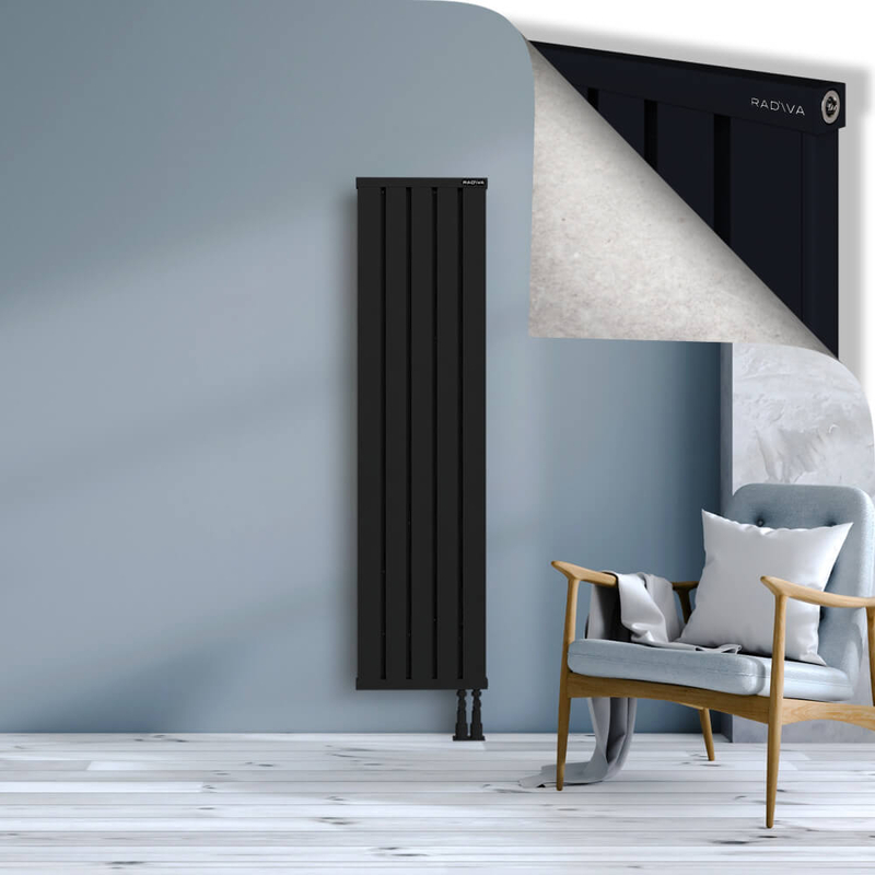 OBI Dekoratif Alüminyum Radyatör 1600x404 Siyah