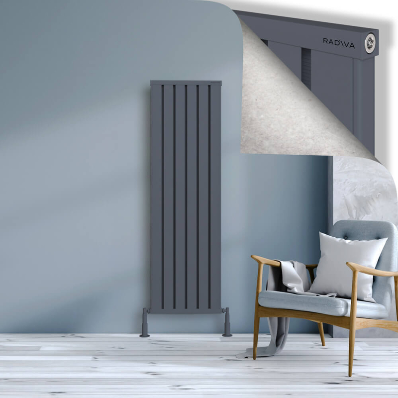 OBI Dekoratif Alüminyum Radyatör 1600x484 Antrasit