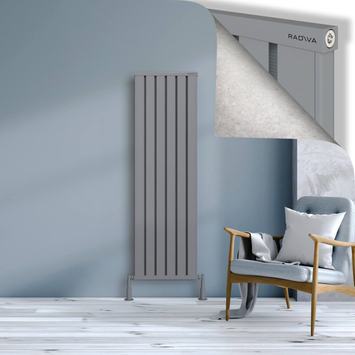 Radiva - Obi Dekoratif Alüminyum Radyatör 1600x484 Gri
