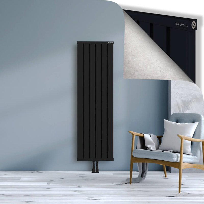 OBI Dekoratif Alüminyum Radyatör 1600x484 Siyah