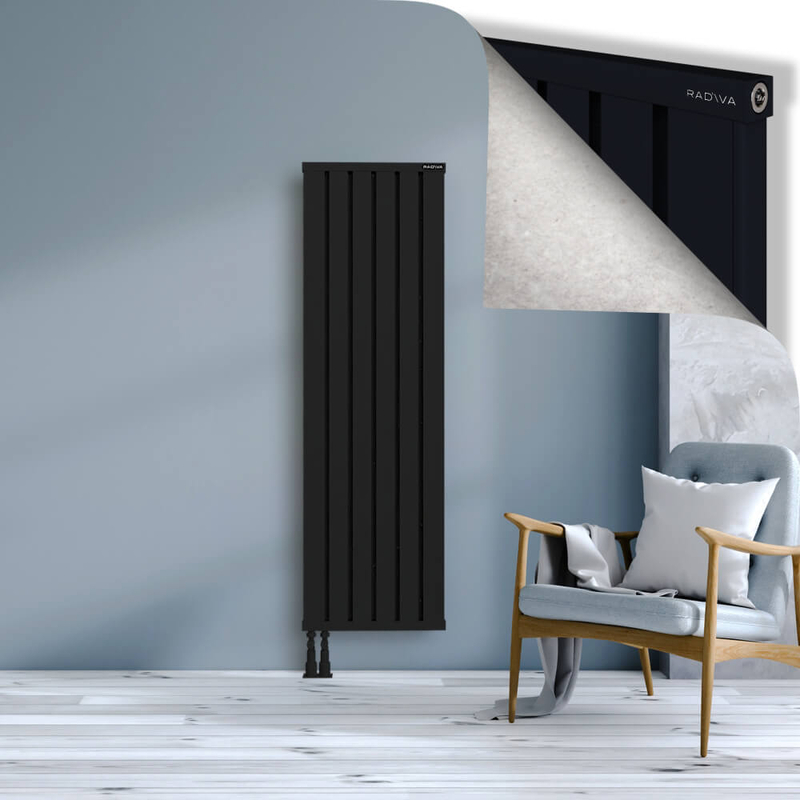 OBI Dekoratif Alüminyum Radyatör 1600x484 Siyah