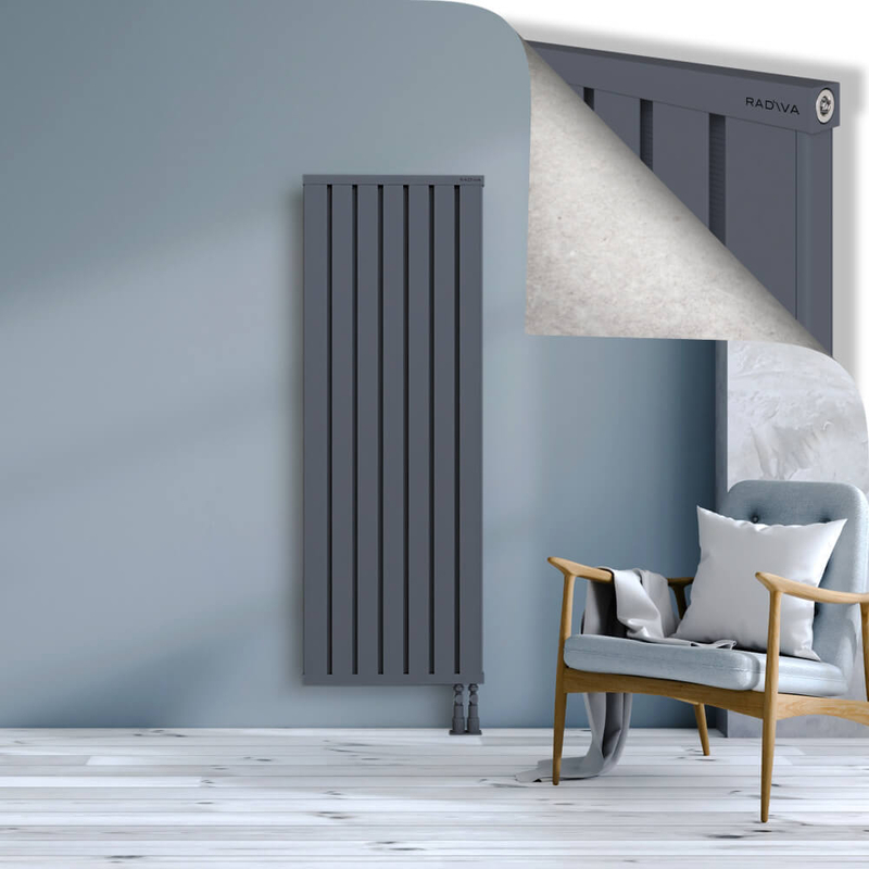 OBI Dekoratif Alüminyum Radyatör 1600x564 Antrasit