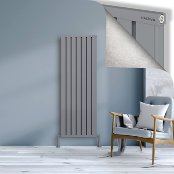 Radiva - Obi Dekoratif Alüminyum Radyatör 1600x564 Gri
