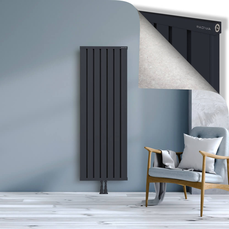 OBI Dekoratif Alüminyum Radyatör 1600x564 Koyu Antrasit