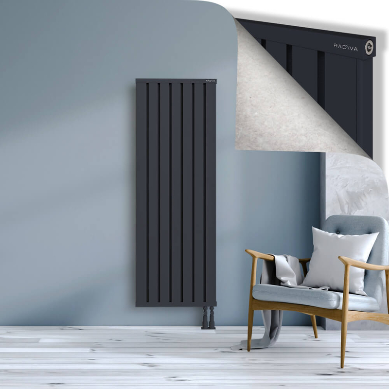 OBI Dekoratif Alüminyum Radyatör 1600x564 Koyu Antrasit