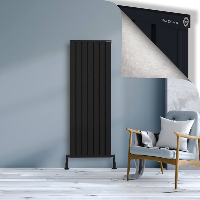 OBI Dekoratif Alüminyum Radyatör 1600x564 Siyah