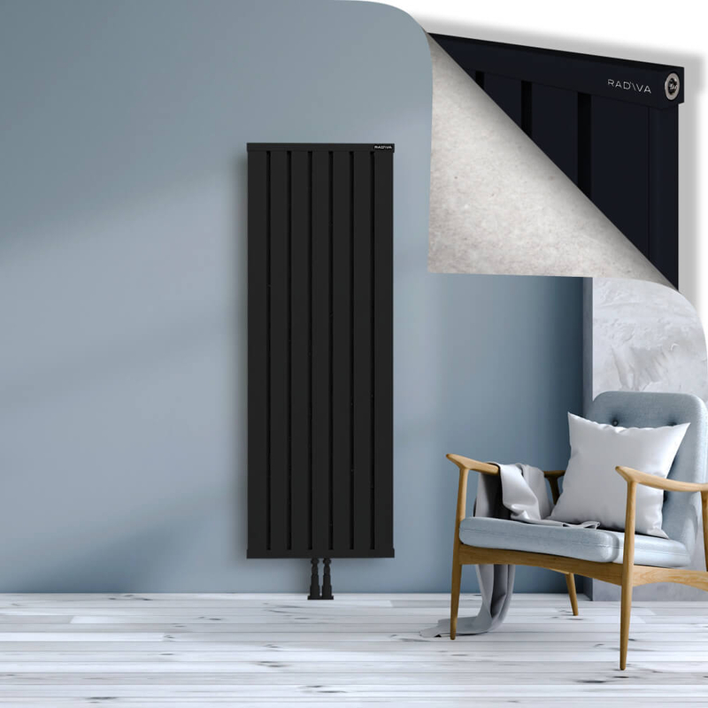 OBI Dekoratif Alüminyum Radyatör 1600x564 Siyah
