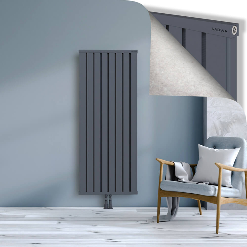 OBI Dekoratif Alüminyum Radyatör 1600x644 Antrasit