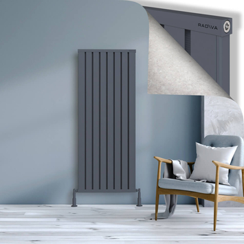 Radiva - Obi Dekoratif Alüminyum Radyatör 1600x644 Antrasit