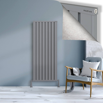 Radiva - Obi Dekoratif Alüminyum Radyatör 1600x644 Gri