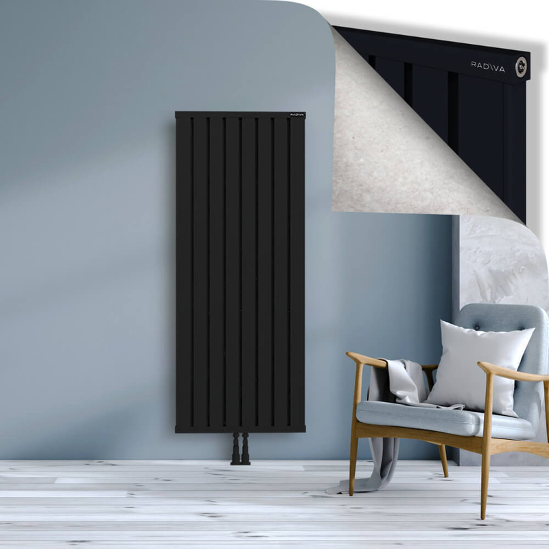 OBI Dekoratif Alüminyum Radyatör 1600x644 Siyah