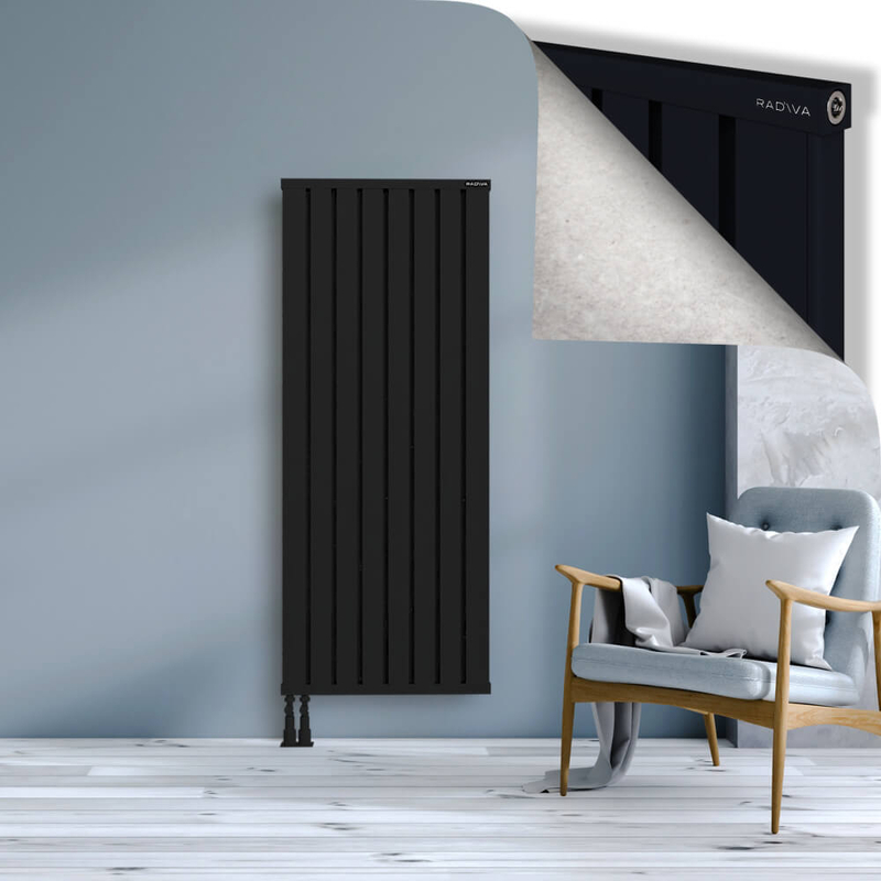 OBI Dekoratif Alüminyum Radyatör 1600x644 Siyah