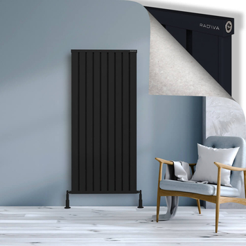 Radiva - Obi Dekoratif Alüminyum Radyatör 1600x724 Siyah