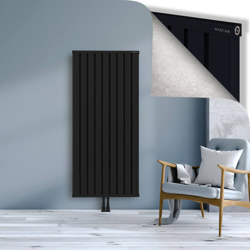 OBI Dekoratif Alüminyum Radyatör 1600x724 Siyah