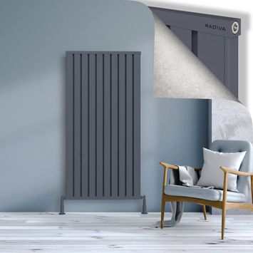 Radiva - Obi Dekoratif Alüminyum Radyatör 1600x804 Antrasit
