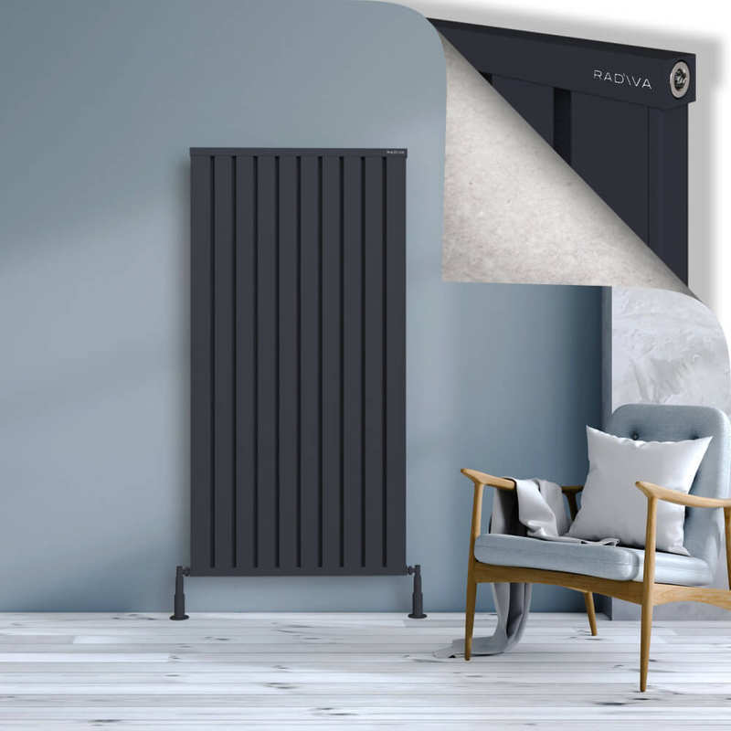 OBI Dekoratif Alüminyum Radyatör 1600x804 Koyu Antrasit