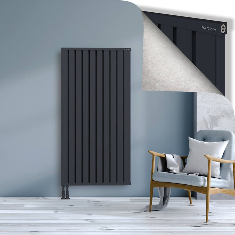 OBI Dekoratif Alüminyum Radyatör 1600x804 Koyu Antrasit