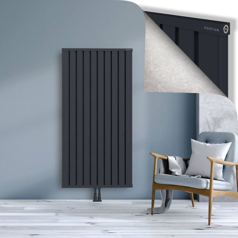 OBI Dekoratif Alüminyum Radyatör 1600x804 Koyu Antrasit