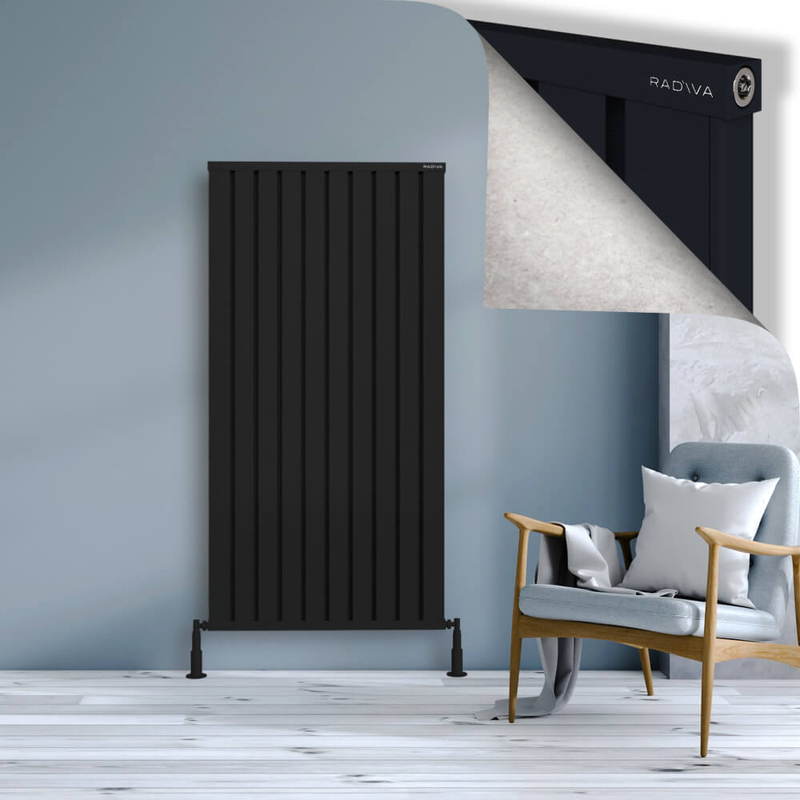 OBI Dekoratif Alüminyum Radyatör 1600x804 Siyah