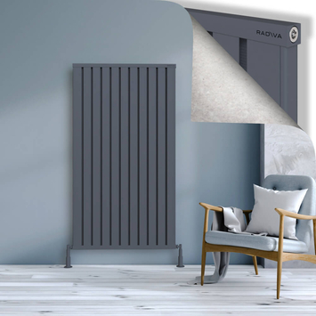 Radiva - Obi Dekoratif Alüminyum Radyatör 1600x884 Antrasit