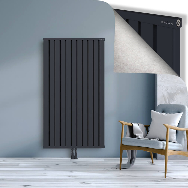 OBI Dekoratif Alüminyum Radyatör 1600x884 Koyu Antrasit