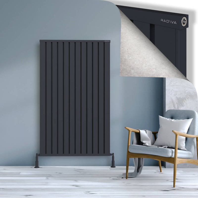 OBI Dekoratif Alüminyum Radyatör 1600x964 Koyu Antrasit
