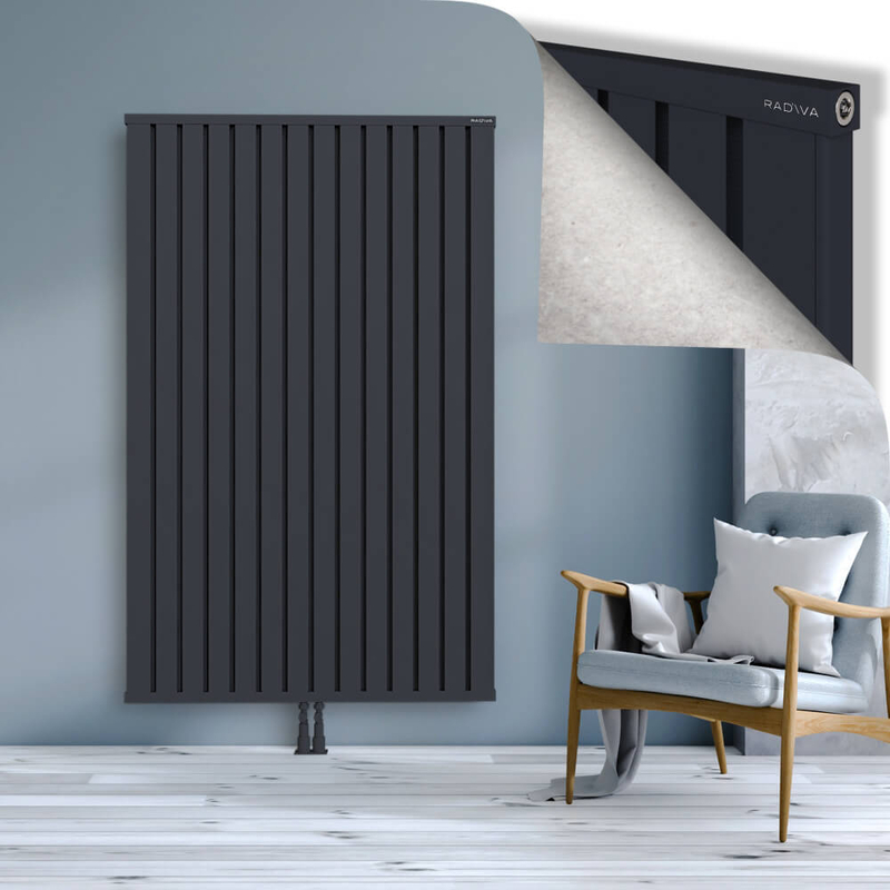 OBI Dekoratif Alüminyum Radyatör 1800x1124 Koyu Antrasit
