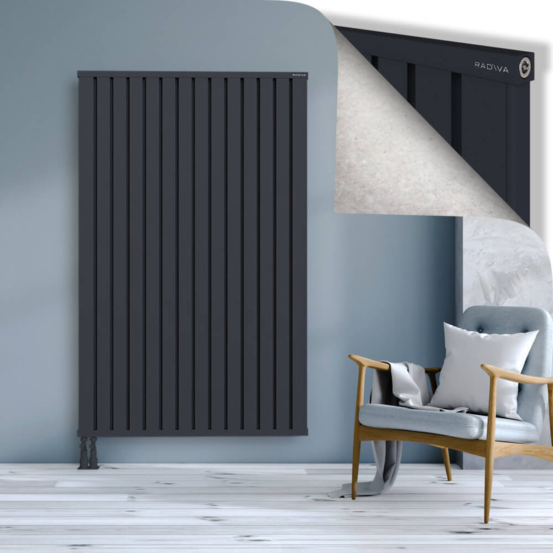 OBI Dekoratif Alüminyum Radyatör 1800x1124 Koyu Antrasit