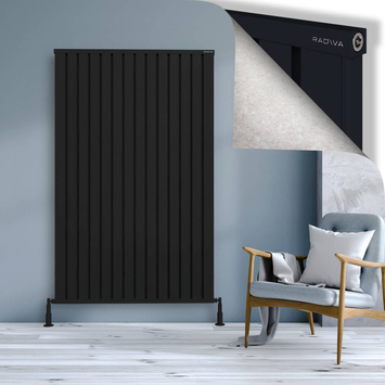 Radiva - Obi Dekoratif Alüminyum Radyatör 1800x1124 Siyah